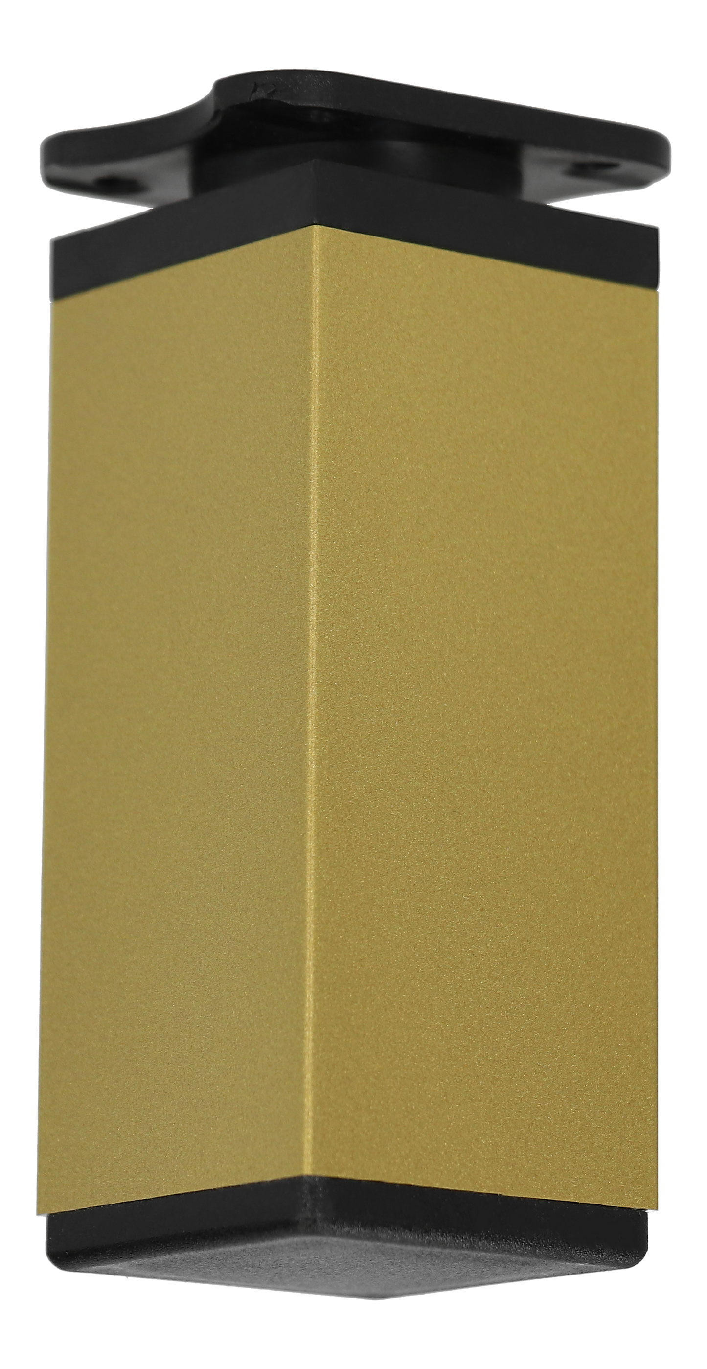Möbelfüße Stellfuß höhenverstellbar Kommodenfuß Schrankfüße 40x40mm Gold