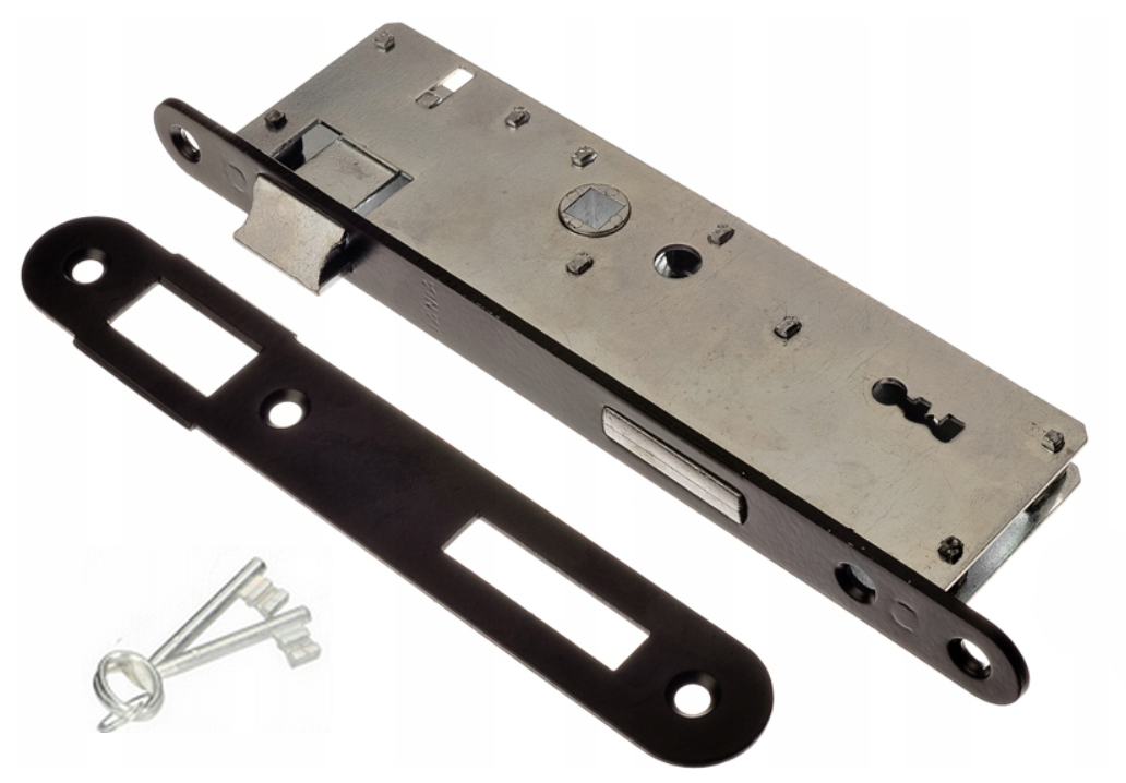 Einsteckschloss Zimmertürschloss Torschloss Einbauschlösser BB-Buntbart Entf. 72/34