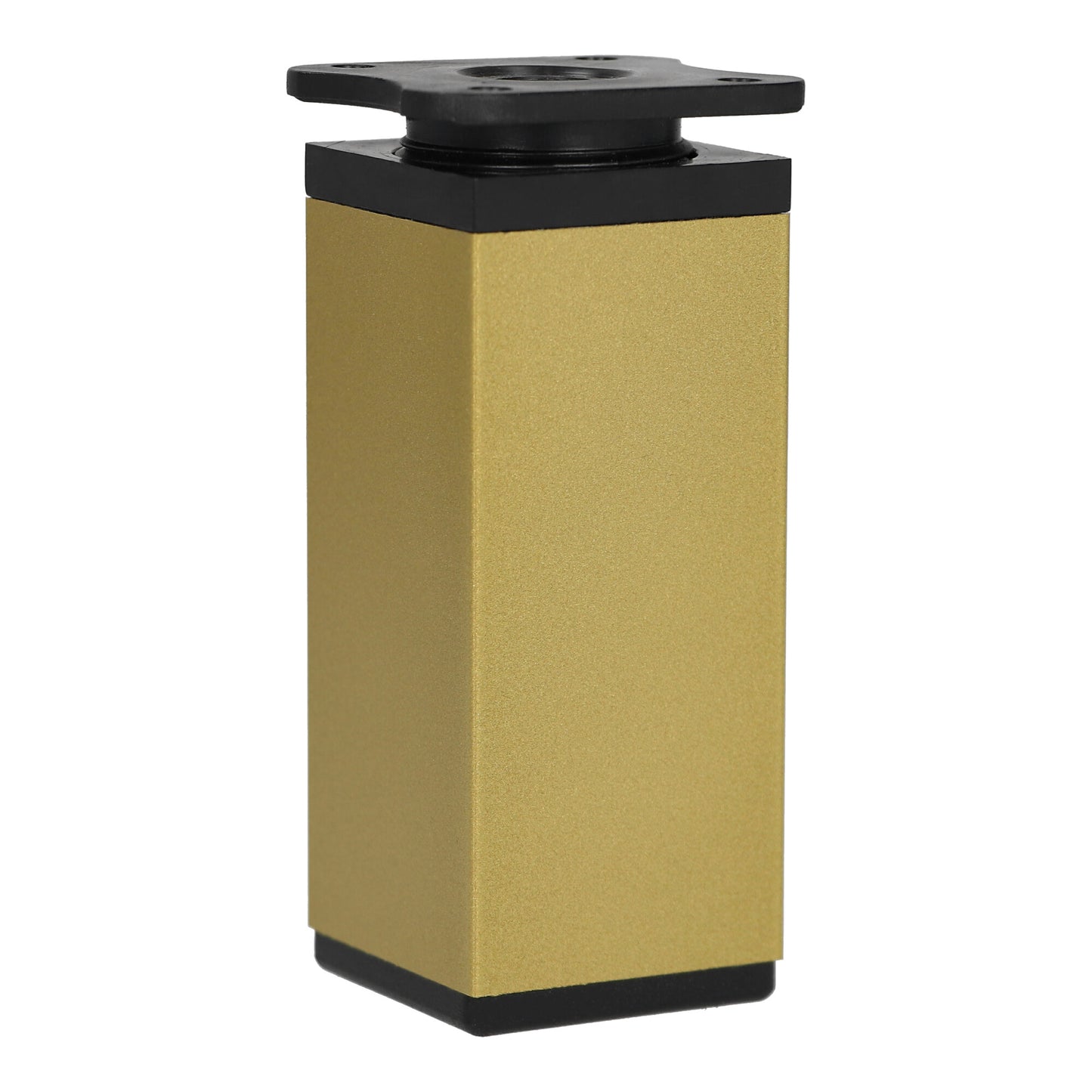 Möbelfüße Stellfuß höhenverstellbar Kommodenfuß Schrankfüße 40x40mm Gold