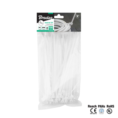 Kabelbinder 2,5x80mm schwarz oder natur Industriequalität Bestständig UV EU-Qualität