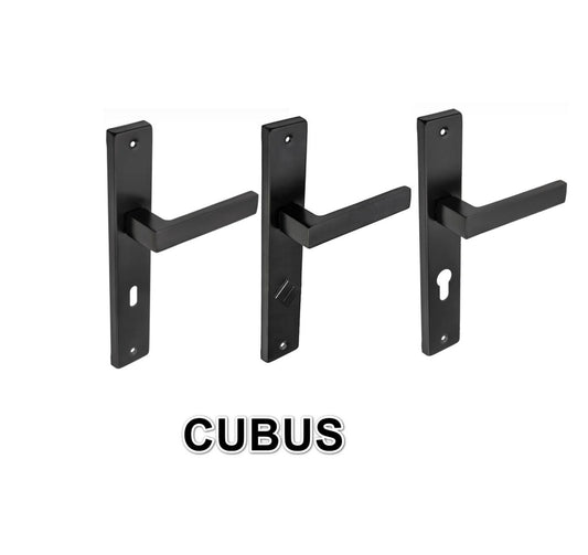 Türgriff Langschild Türbeschlag Drückergarnitur Türklinke Türdrücker 72mm CUBUS