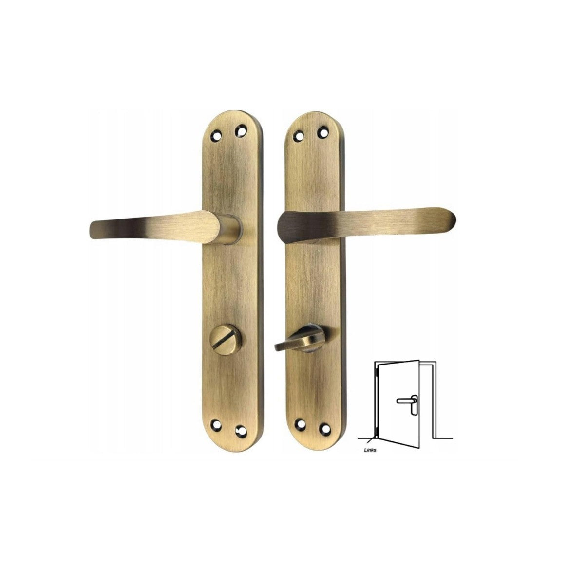 Türgriff Türbeschlag Drückergarnitur Türklinke Türdrücker 72mm Edelstahl ALFA