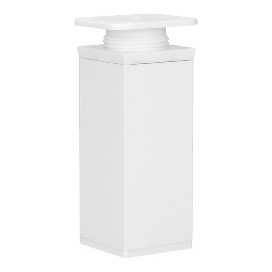 Möbelfüße Stellfuß höhenverstellbar Kommodenfuß Schrankfüße 40x40mm Weiß