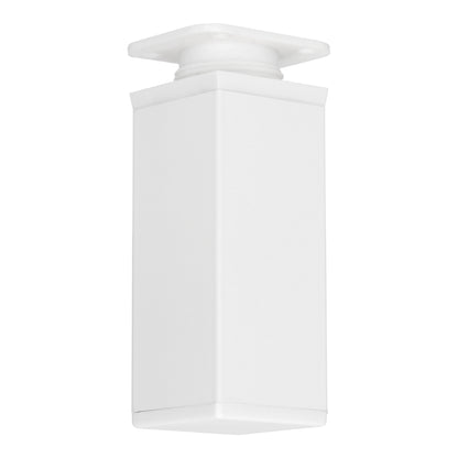 Möbelfüße Stellfuß höhenverstellbar Kommodenfuß Schrankfüße 40x40mm Weiß