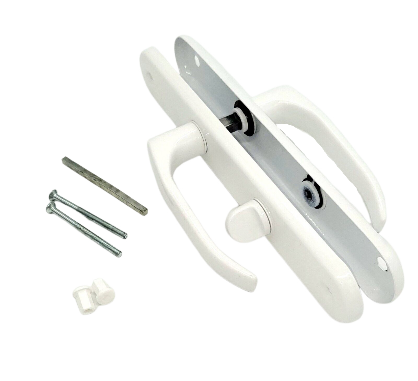 Türbeschlag Türdrücker Drückergarnitur Türklinke Weiß WC-Badezimmer