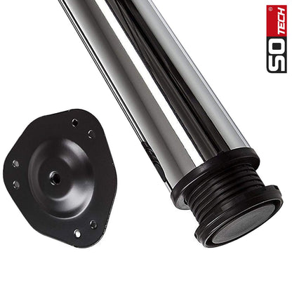 4er-Set stabile Tischbeine Ø60 mm Höheverstellbar Schreibtischfüße-Weiß