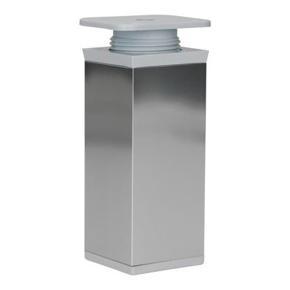 Möbelfüße Stellfuß höhenverstellbar Kommodenfuß Schrankfüße 40x40mm Chrom