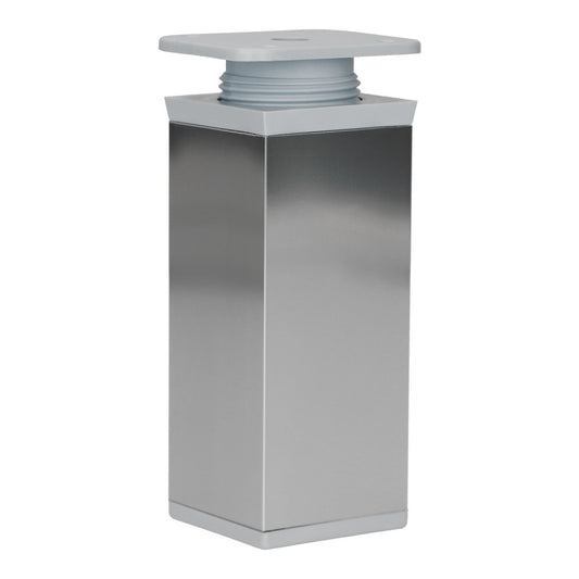 Möbelfüße Stellfuß höhenverstellbar Kommodenfuß Schrankfüße 40x40mm Chrom