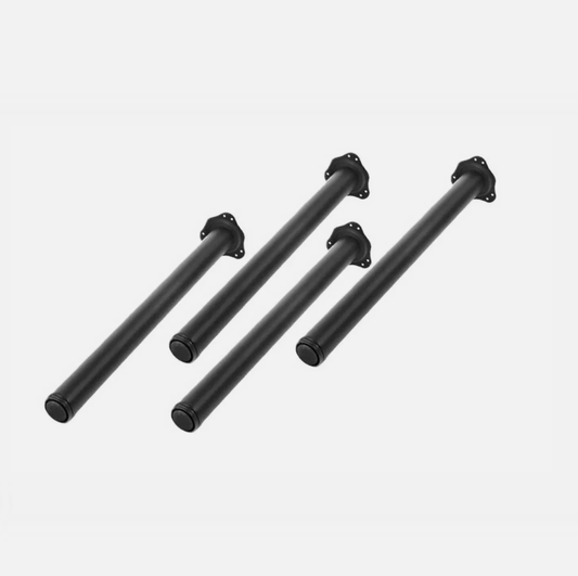 4er-Set stabile Tischbeine Ø60 mm Höheverstellbar Schreibtischfüßeh-Schwarz