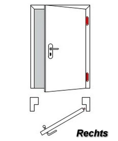 Einsteckschloss WC-Badezimmer Einbauschlösser Entf. 72/55