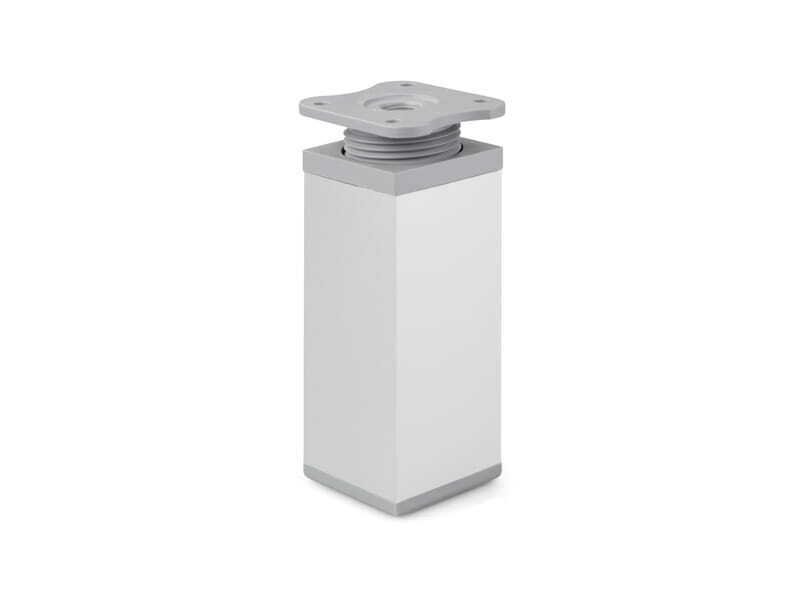 Möbelfüße Stellfuß höhenverstellbar Kommodenfuß Schrankfüße 40x40mm Silber
