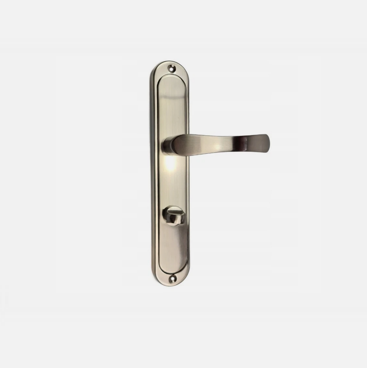 Türgriff- Langschild- Türbeschlag -Drückergarnitur- Türdrücker WC(Baden) 72mm SYDNEY-Satin